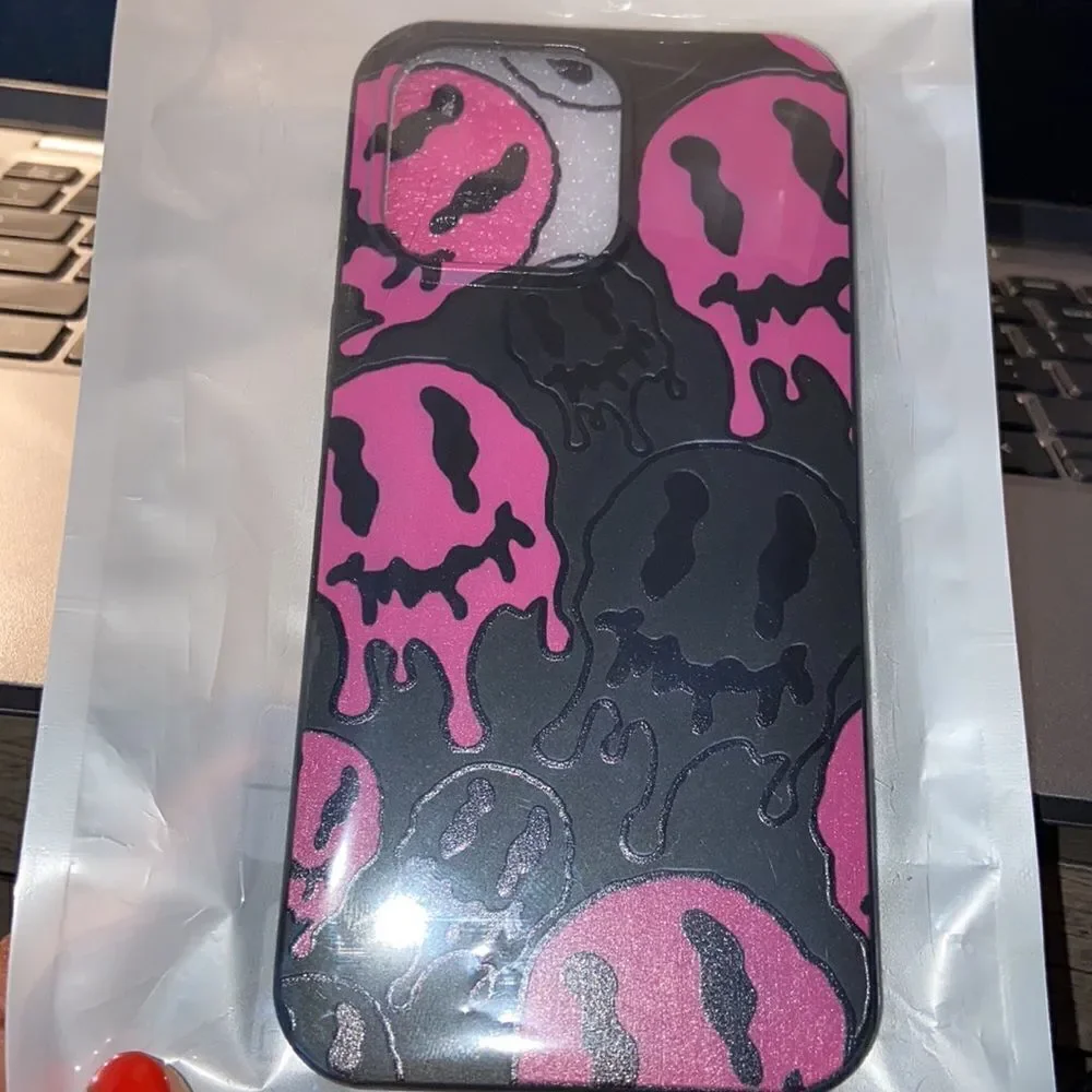 iPhone 13 Pro drip smiley phone case